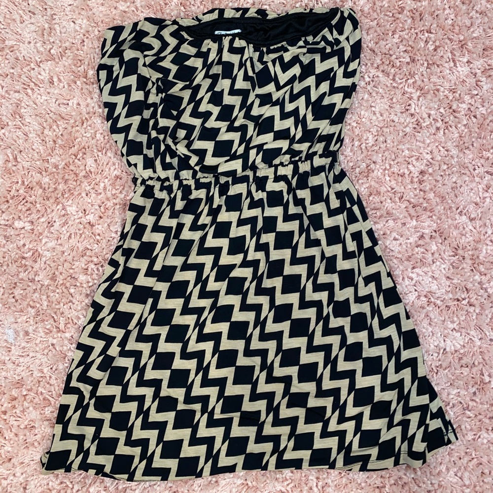 Cute strapless mini dress